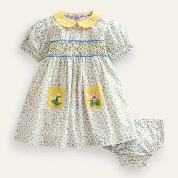 Mini Boden | Dresses | Nwt Mini Boden Smocked Nostalgic Dress | Poshmark